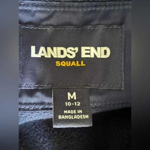 Lands’ End Squall Hooded Long Parka Winter Lined Warm Coat Parka Navy Blue - Picture 7 of 15